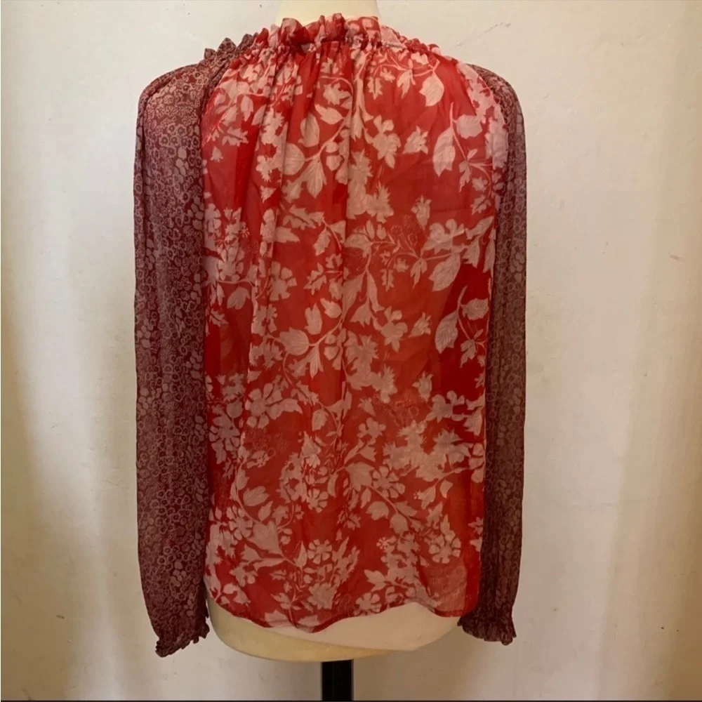 Free People Floral Hendrix Boho Blouse Sz. S EUC